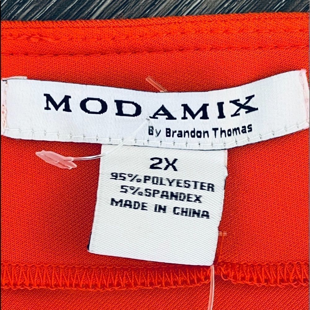 MODAMIX by Brandon Thomas,Size 2X, Scuba Tank Dress, Womens Sleeveless vneck NWT - Picture 3 of 16